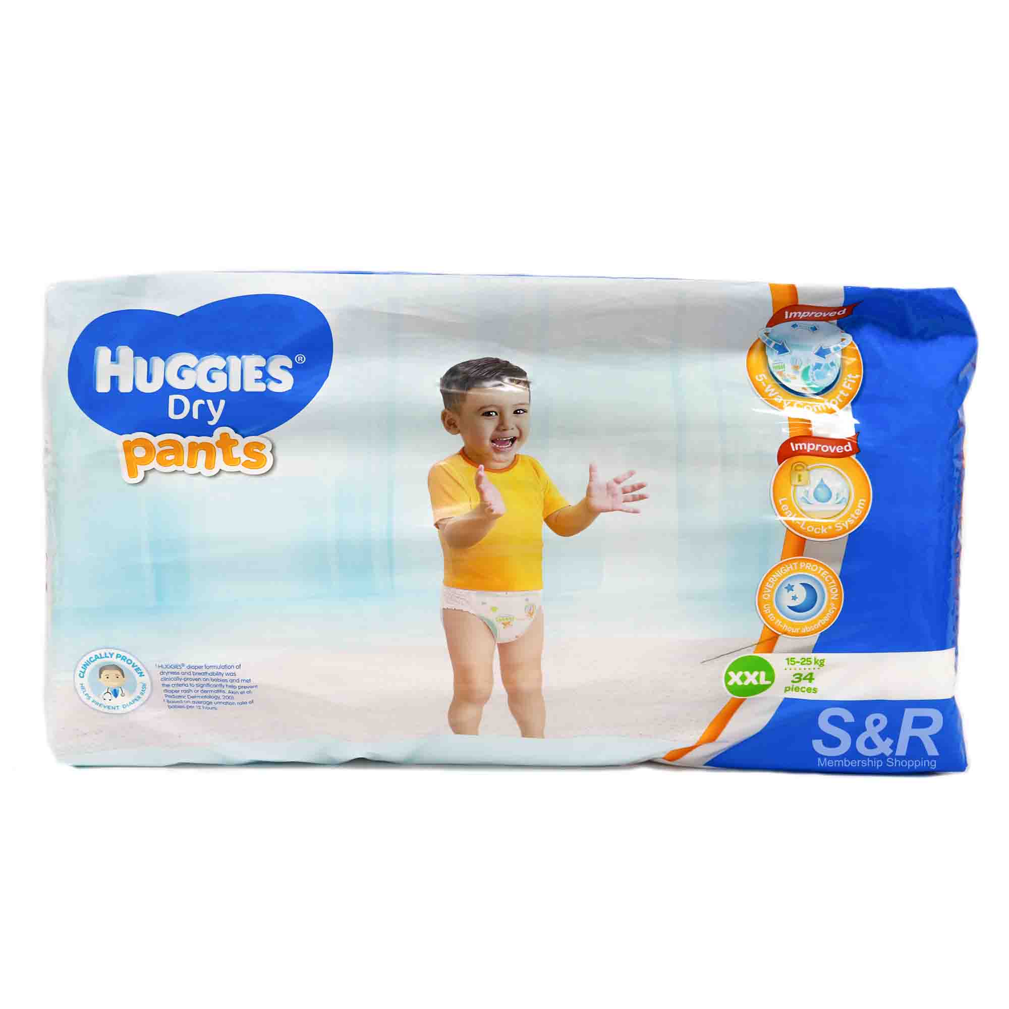 Huggies Dry Pants Extra Extra Large 34pcs